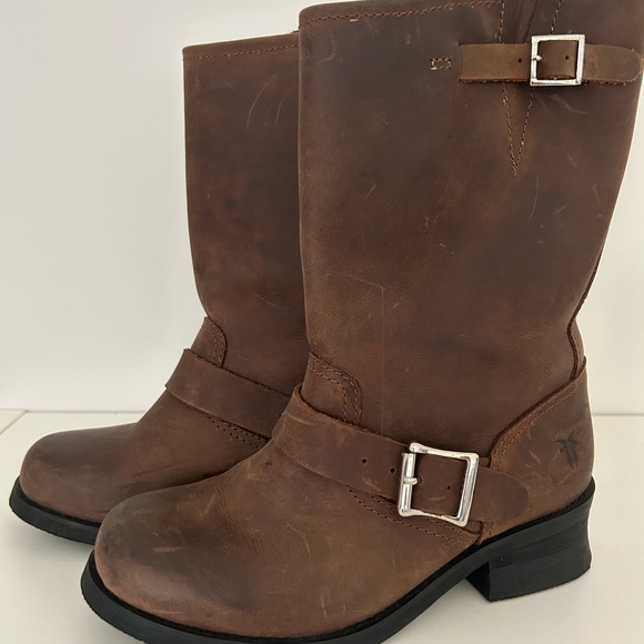 Frye Leather Engineer Boots - Picture 1 of 4